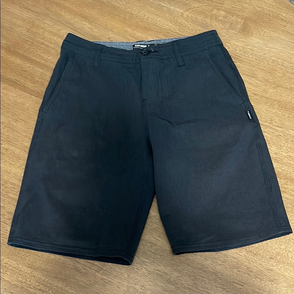 O'Neill Men's Charcoal Flat Front Shorts - Dress Shorts - Golf Shorts